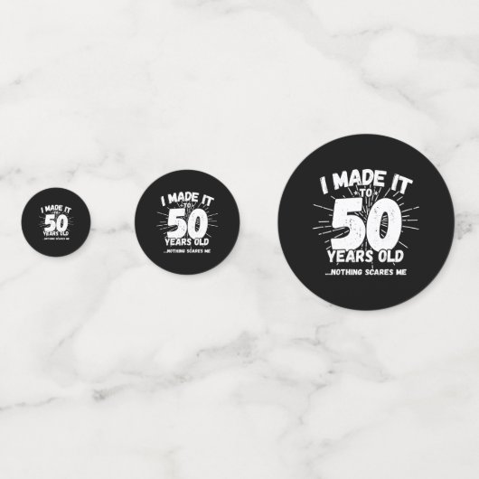 Funny 50th Birthday Quote Sarcastic 50 Year Old Confetti (Achterkanten)