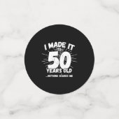 Funny 50th Birthday Quote Sarcastic 50 Year Old Confetti (Kleine voorkant)