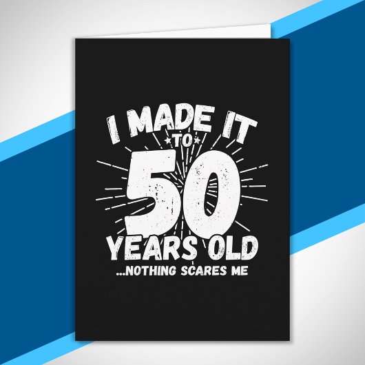 Funny 50th Birthday Quote Sarcastic 50 Year Old Kaart