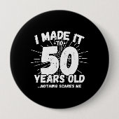 Funny 50th Birthday Quote Sarcastic 50 Year Old Ronde Button 4,0 Cm (Voorkant)