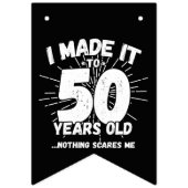 Funny 50th Birthday Quote Sarcastic 50 Year Old Vlaggetjes (Derde vlag)