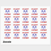 Funny 50th Birthday Vierkante Sticker (Vel)
