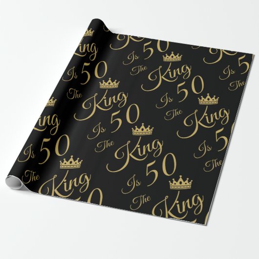 Funny 50th Birthday voor mannen Cadeaupapier (Uitgerold)