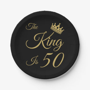 Funny 50th Birthday voor mannen Papieren Bordje