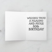 FUNNY 50TH BIRTHDAY-WENSKAART KAART (Binnen)
