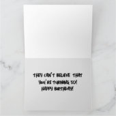 FUNNY 50TH BIRTHDAY-WENSKAART KAART (Binnen)