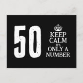Funny 50th Birthday zorgt voor kalme briefkaart sj (Voorkant)