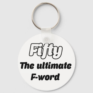Funny 50th sleutelhanger
