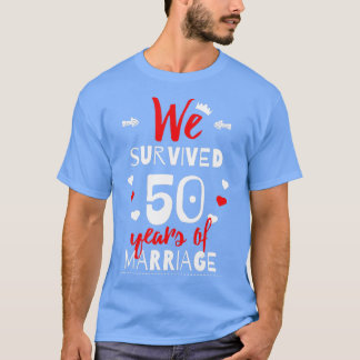 Funny 50th Wedding Jubileum Gifts for Couples T-shirt