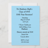 Funny 50th Year Reunion Invitation Kaart (Achterkant)