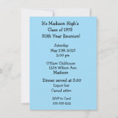 Funny 50th Year Reunion Invitation Kaart (Achterkant)