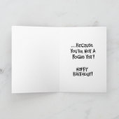 Funny 51st Birthday Greeting Card Kaart (Binnen)