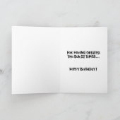 Funny 52e verjaardag kaart (Binnen)