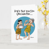 Funny 53rd Birthday Kaart (Gele Bloem)