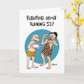 Funny 53rd Birthday Kaart (Gele Bloem)