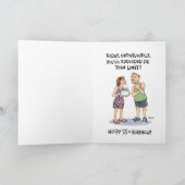 Funny 55th Birthday Kaart (Binnen)