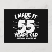 Funny 55th Birthday Quote Sarcastic 55 Year Old Briefkaart (Voorkant)