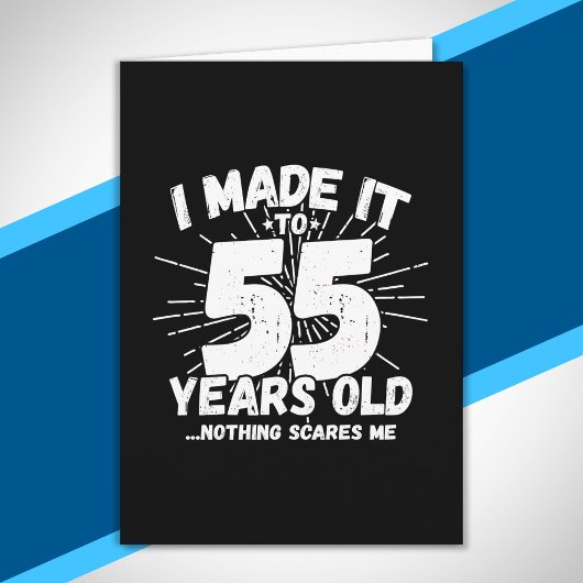 Funny 55th Birthday Quote Sarcastic 55 Year Old Kaart