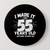 Funny 55th Birthday Quote Sarcastic 55 Year Old Ronde Button 4,0 Cm (Voorkant)