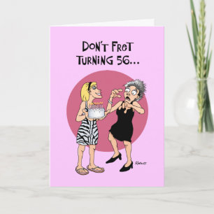 Funny 56th Birthday Card Kaart