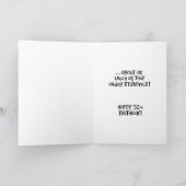 Funny 56th Birthday Kaart (Binnen)