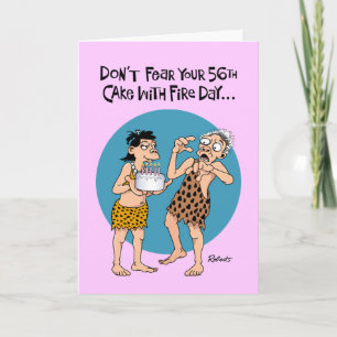 Funny 56th Birthday Kaart