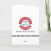 Funny 57th Birthday Kaart (Achterkant)