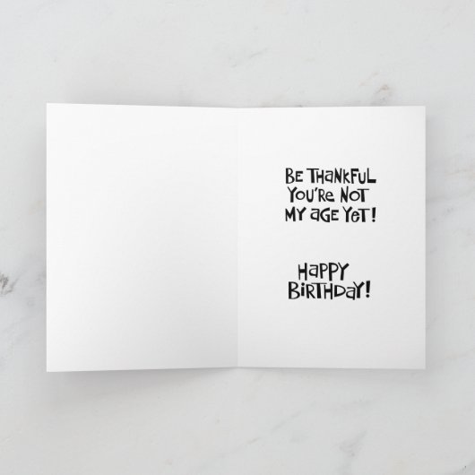 Funny 58th Birthday Greeting Kaart (Binnen)