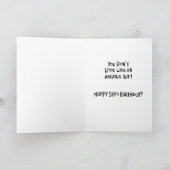 Funny 58th Birthday Kaart (Binnen)