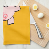 Funny 5 Cartoon Pig 2019 Kitchen Towel Theedoek (Quarter Fold)