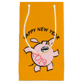 Funny 5 Cartoon Pig. 2019 Small Gift Bag Klein Cadeauzakje (Voorkant)
