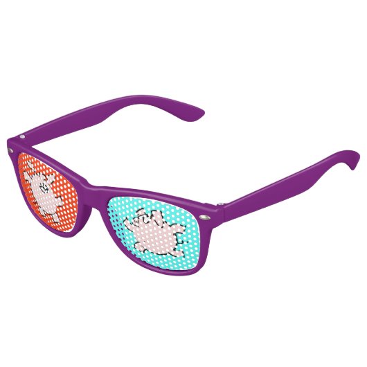 Funny 5 en 6 Cartoon Varkenshaar 2019 EyeW Kinder Zonnebril (Gekanteld)