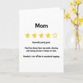 Funny 5 Star Generaal  Good Moederdag Kaart (Gele Bloem)