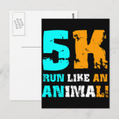 Funny 5K Briefkaart (Voorkant / Achterkant)