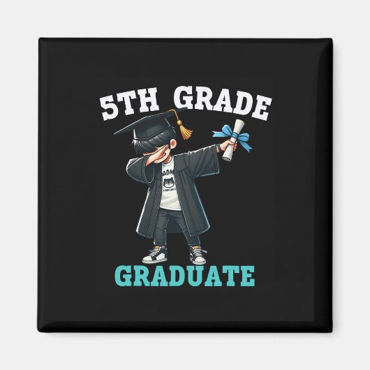 Funny 5th Grade Boys Afstuderen Afstudeerder Dabbi Magneet (Voorkant)