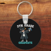 Funny 5th Grade Boys Afstuderen Afstudeerder Dabbi Sleutelhanger (Voorkant)
