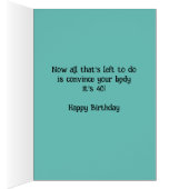 Funny 60 is de nieuwe 40 60ste Verjaardag Kaart (Binnen (Rechts))