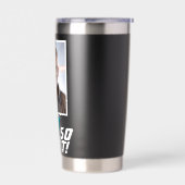 Funny 60 so what Quote Photo 60th Birthday Geïsoleerde Drinkbeker (Links)