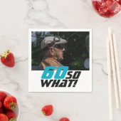 Funny 60, wat Quote Foto 60th Birthday Servet (Insitu)