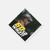 Funny 60, wat Quote Foto 60th Birthday Servet (Hoek)