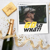 Funny 60, wat Quote Foto 60th Birthday Servet