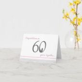 Funny 60e diamanten-verjaardagskaart kaart (Gele Bloem)