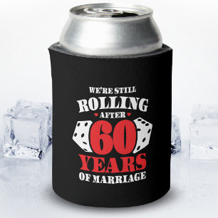 Funny 60e Jubileum koppels getrouwd 60 jaar Blikjeskoeler