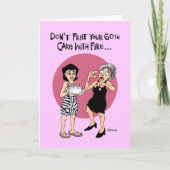 Funny 60th Birthday Fretting Card Kaart (Voorkant)