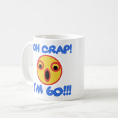 Funny 60th Birthday Gag Gift Koffiemok (Voorkant links)
