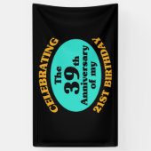 Funny 60th Birthday Gag Gift Spandoek (Verticaal)
