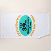 Funny 60th Birthday Gag Gift Strandlaken (Voorkant)