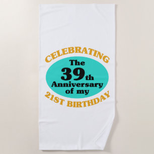 Funny 60th Birthday Gag Gift Strandlaken
