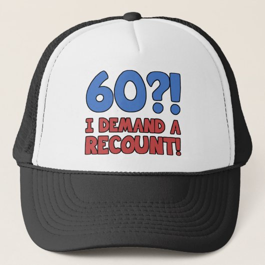 Funny 60th Birthday Gag Gift Trucker Pet (Voorkant)