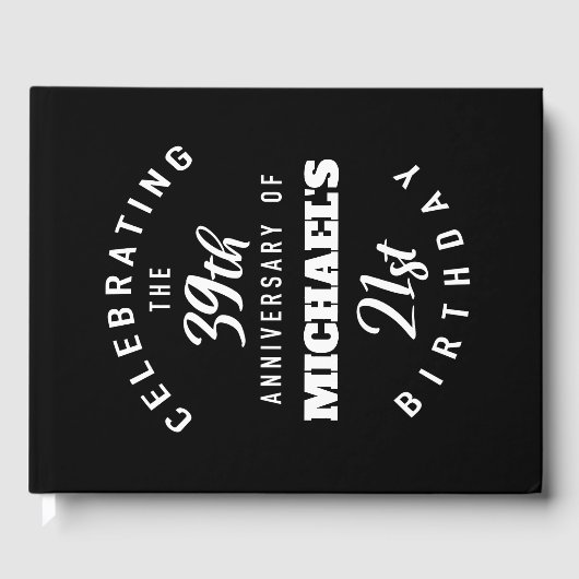 Funny 60th Birthday, gepersonaliseerd Gastenboek (Voorkant)